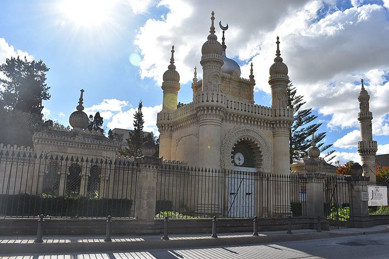 The Turkish Military Cemetery (Ottoman) in Marsa, Malta, built in 1874 on neo-moorish plans by Maltese architect Emanuele Luigi Galizia.