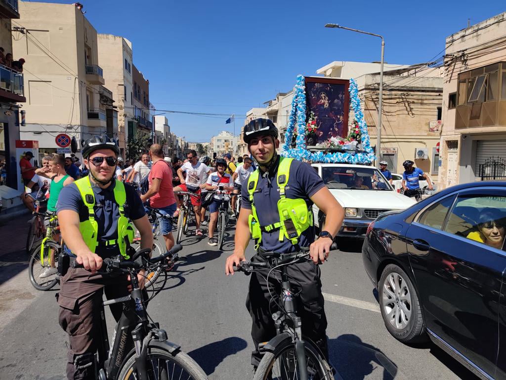 Hundreds of bikers hail to Żabbar for pilgrimage for Our Lady